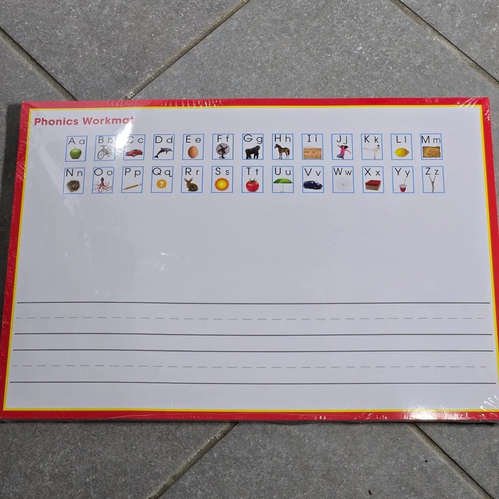 Phonics Workmat Double Sided‎ Dry Erase Alphabet Handwriting Mat  9781667701769